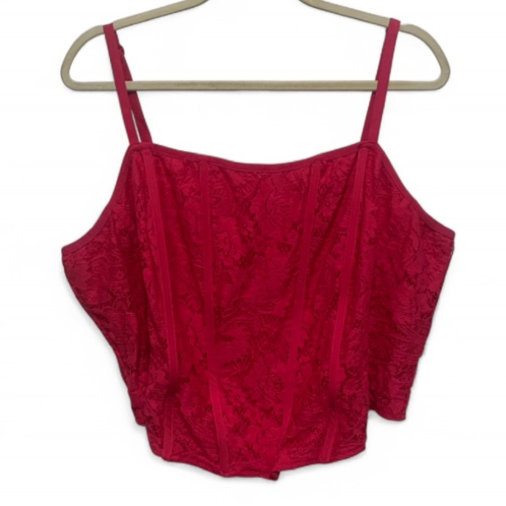 Torrid Pink Lace Corset Top Size 3X - Picture 2 of 10